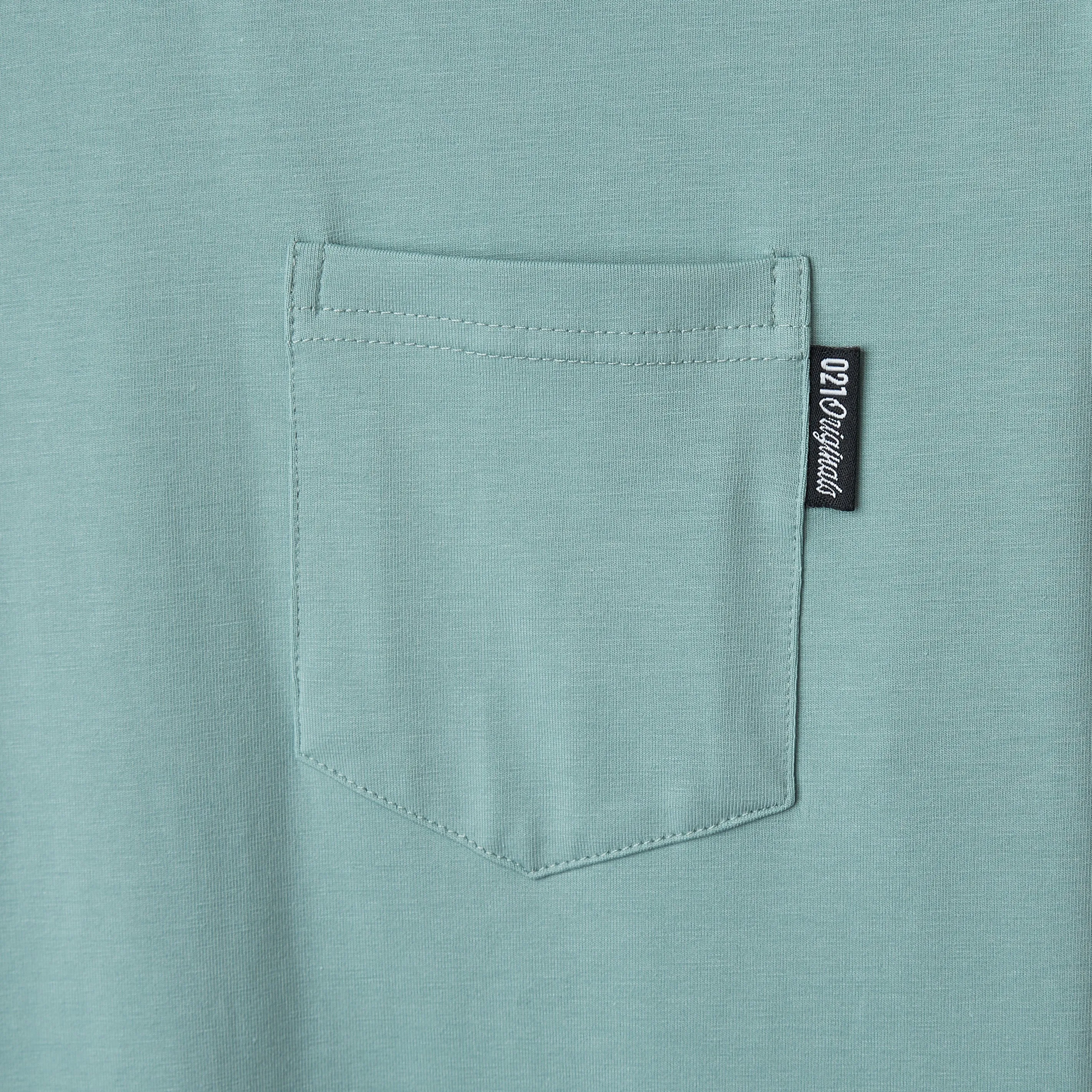 021 ESSENTIAL POCKET T-SHIRT - SEA FOAM