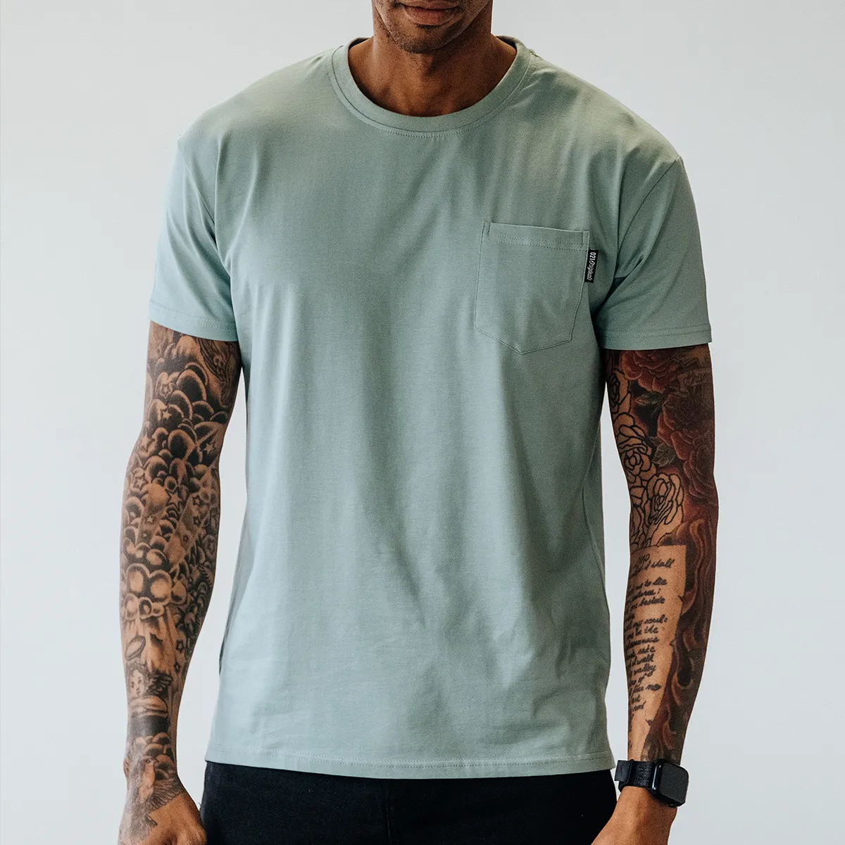 021 ESSENTIAL POCKET T-SHIRT - SEA FOAM