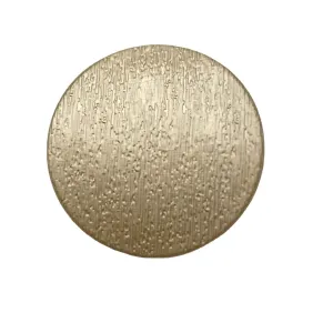 1 Inch Black Gold Round Matte Metal Shank Buttons for Clothing Bulk
