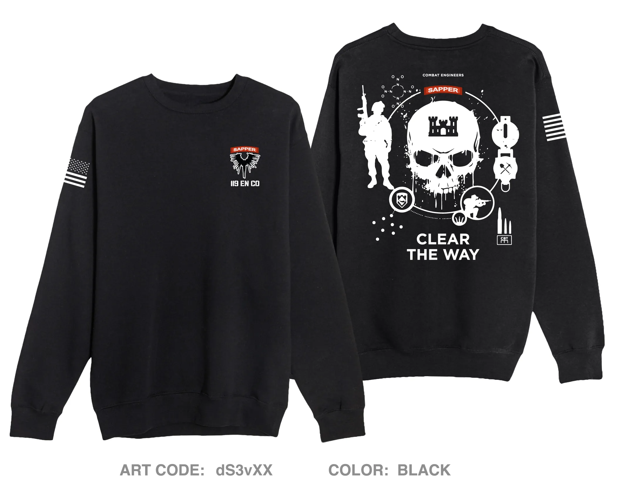 119 Engineer Company (SAPPER) Comfort Unisex Crewneck Sweatshirt - dS3vXX