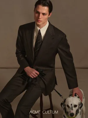 120S Pure Wool Herringbone Suit