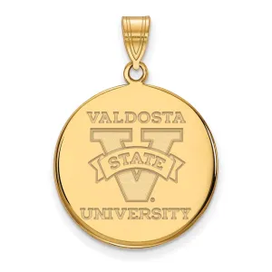 14K Yellow Gold Valdosta State University Large Disc Pendant