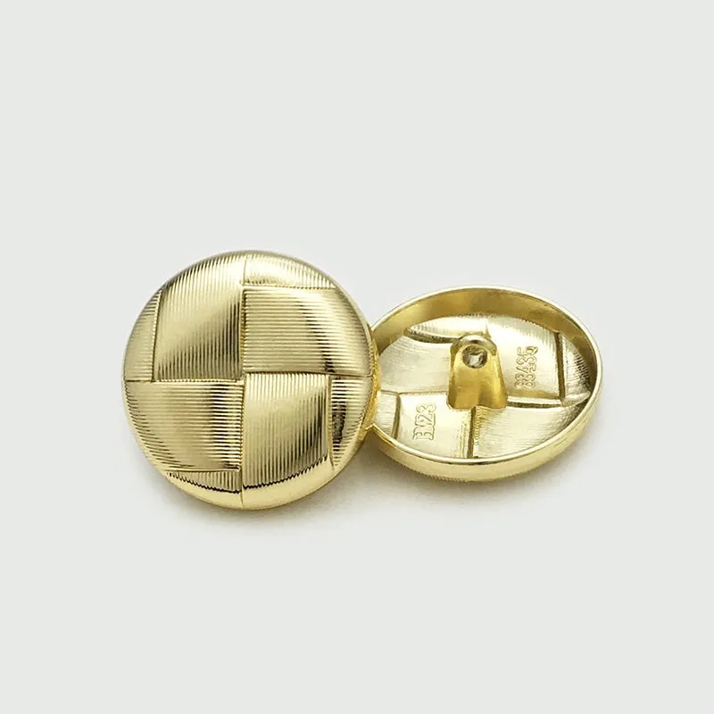 15-25mm Vintage Metal Mesh Grid Coat Buttons with Shank 20pcs