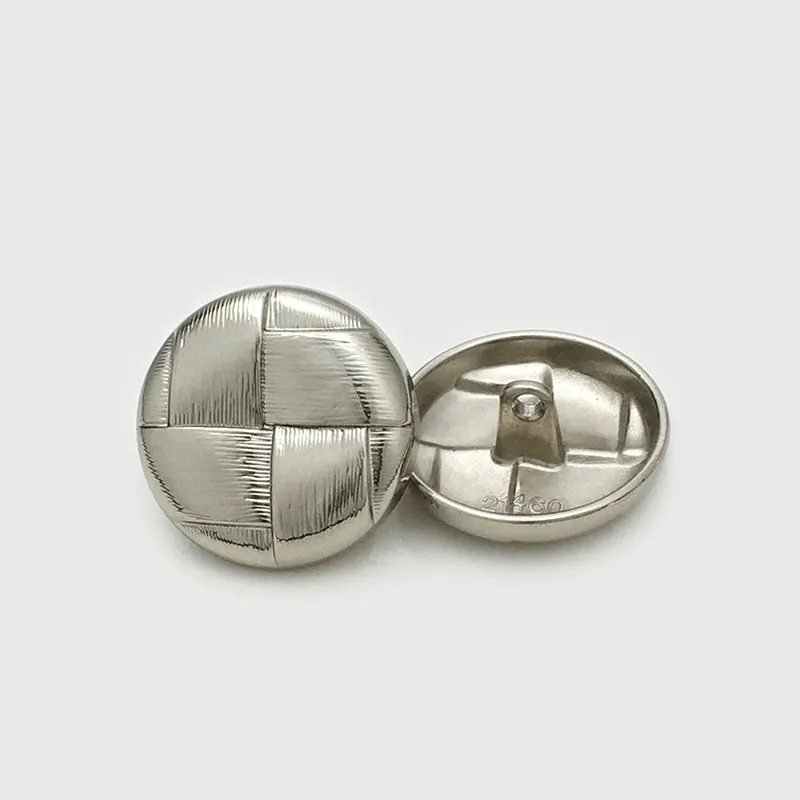 15-25mm Vintage Metal Mesh Grid Coat Buttons with Shank 20pcs