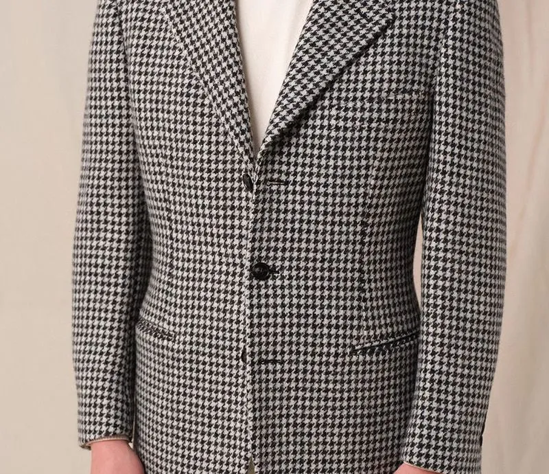 1930s Wool Houndstooth Blazer