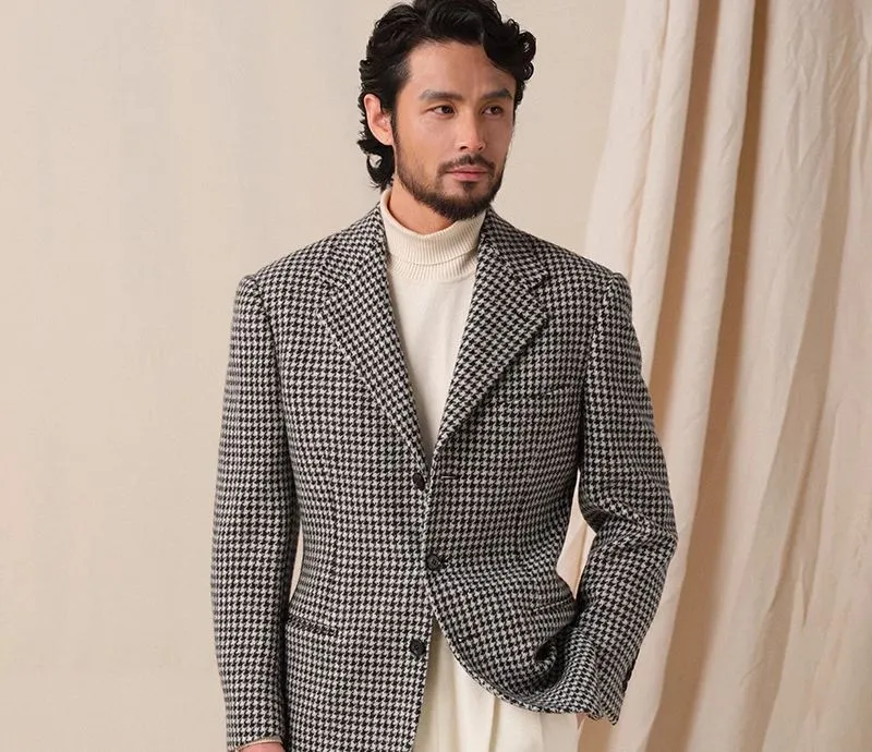 1930s Wool Houndstooth Blazer