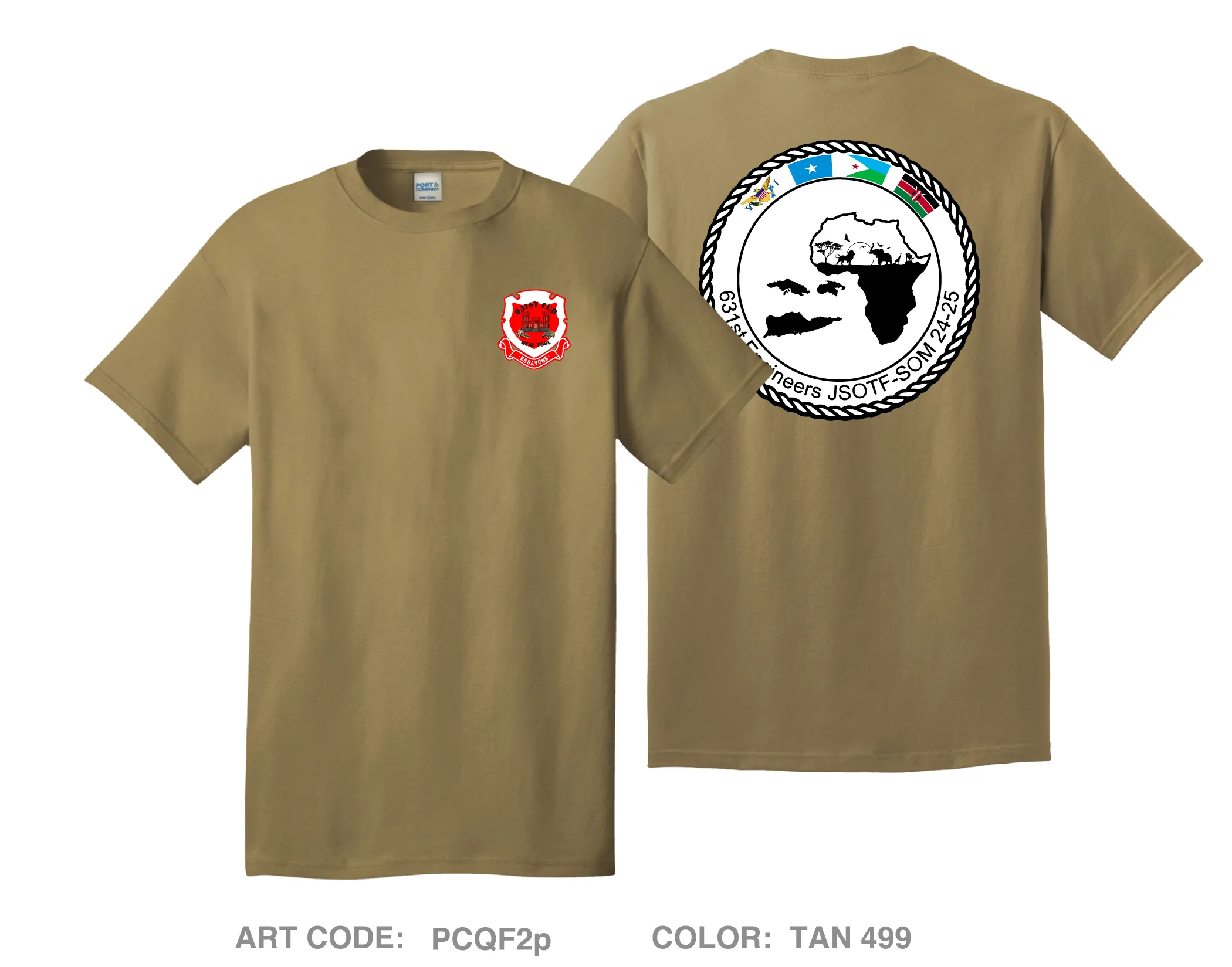 631st EUD Comfort Unisex Cotton SS Tee - PCQF2p
