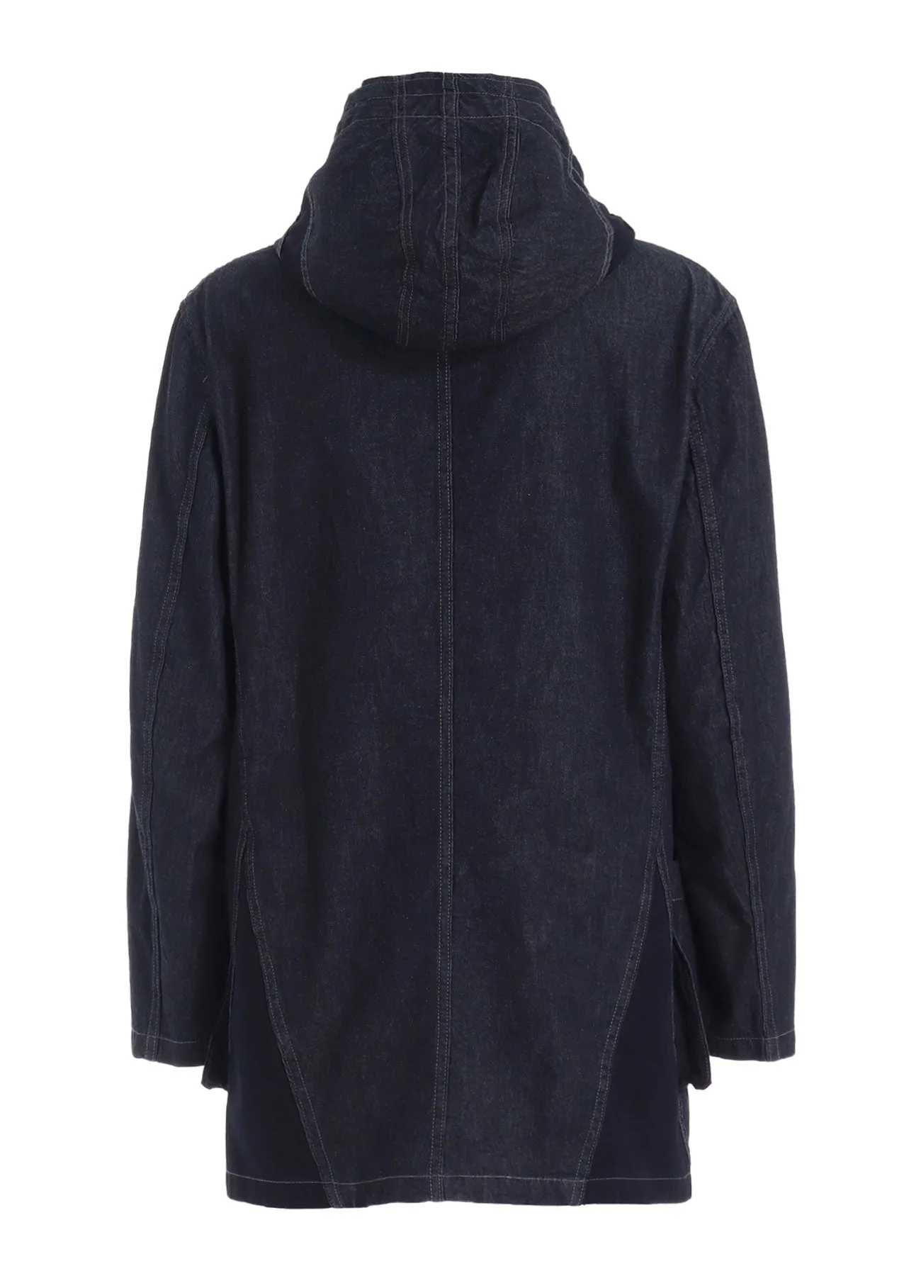 7oz TWO-TONE DENIM HOODED JACKET