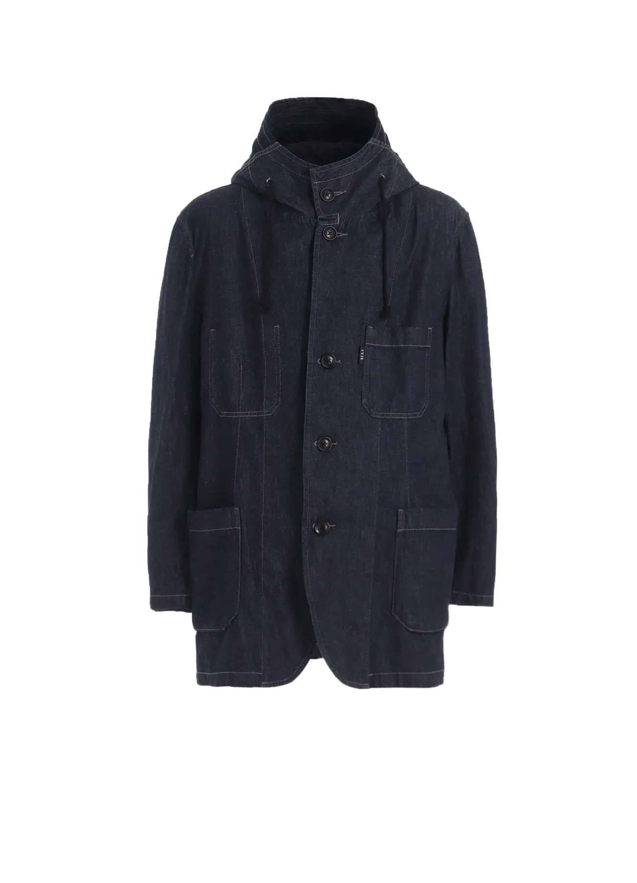 7oz TWO-TONE DENIM HOODED JACKET