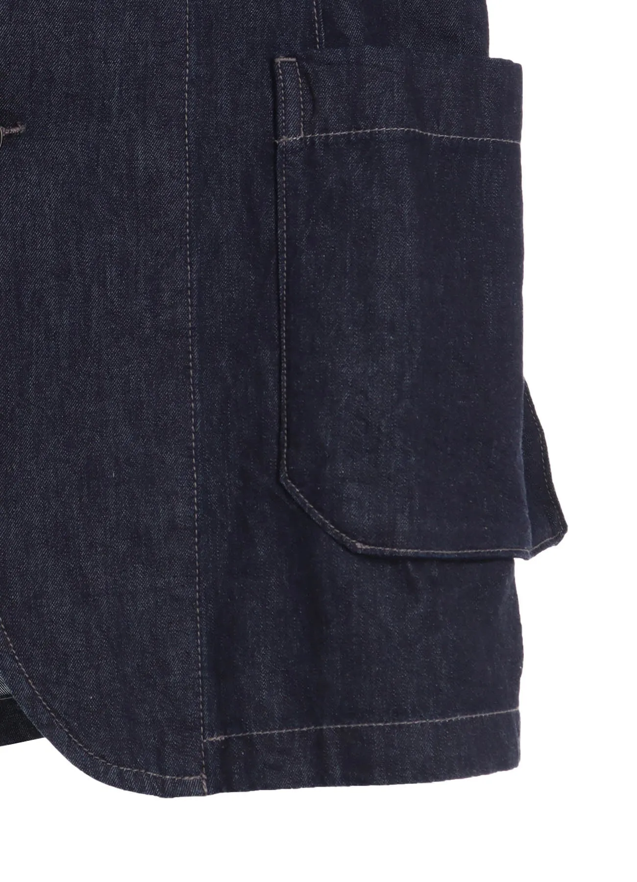 7oz TWO-TONE DENIM HOODED JACKET
