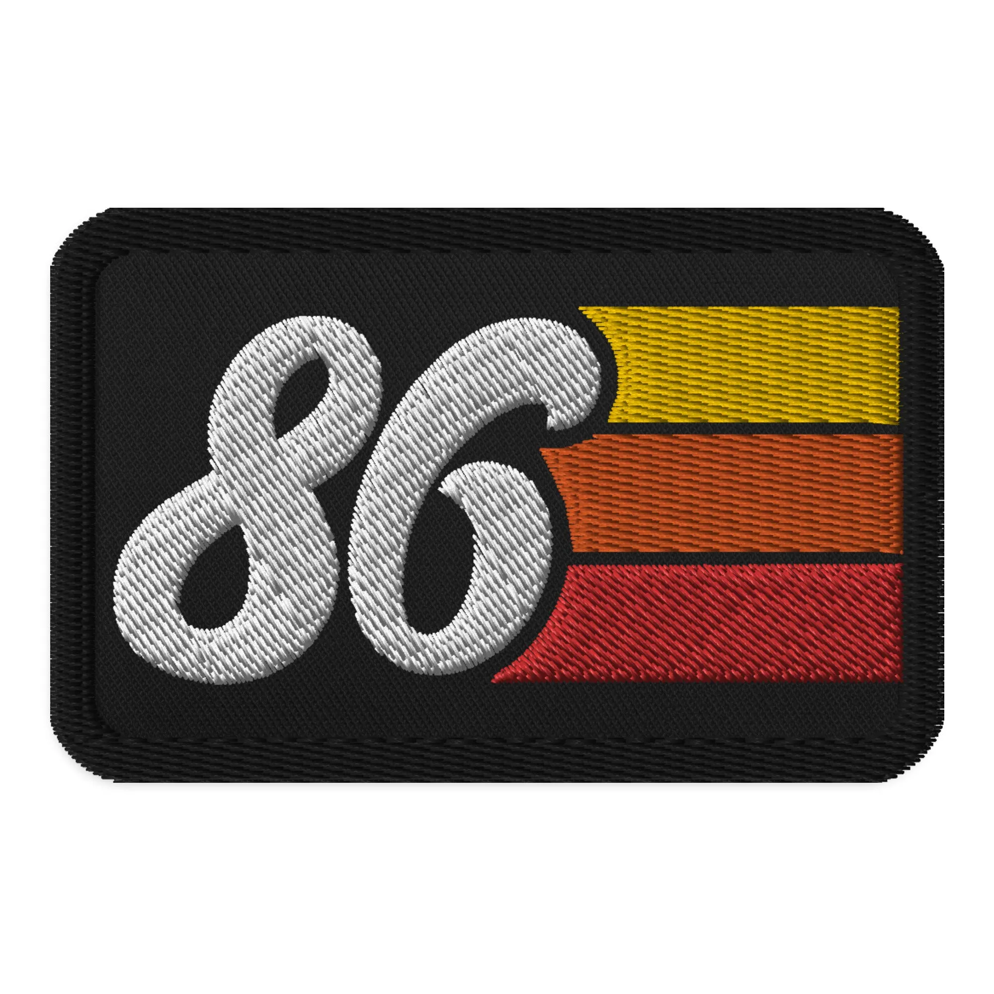 86 - 1986 Retro Groovy Birthday Year Embroidered patches
