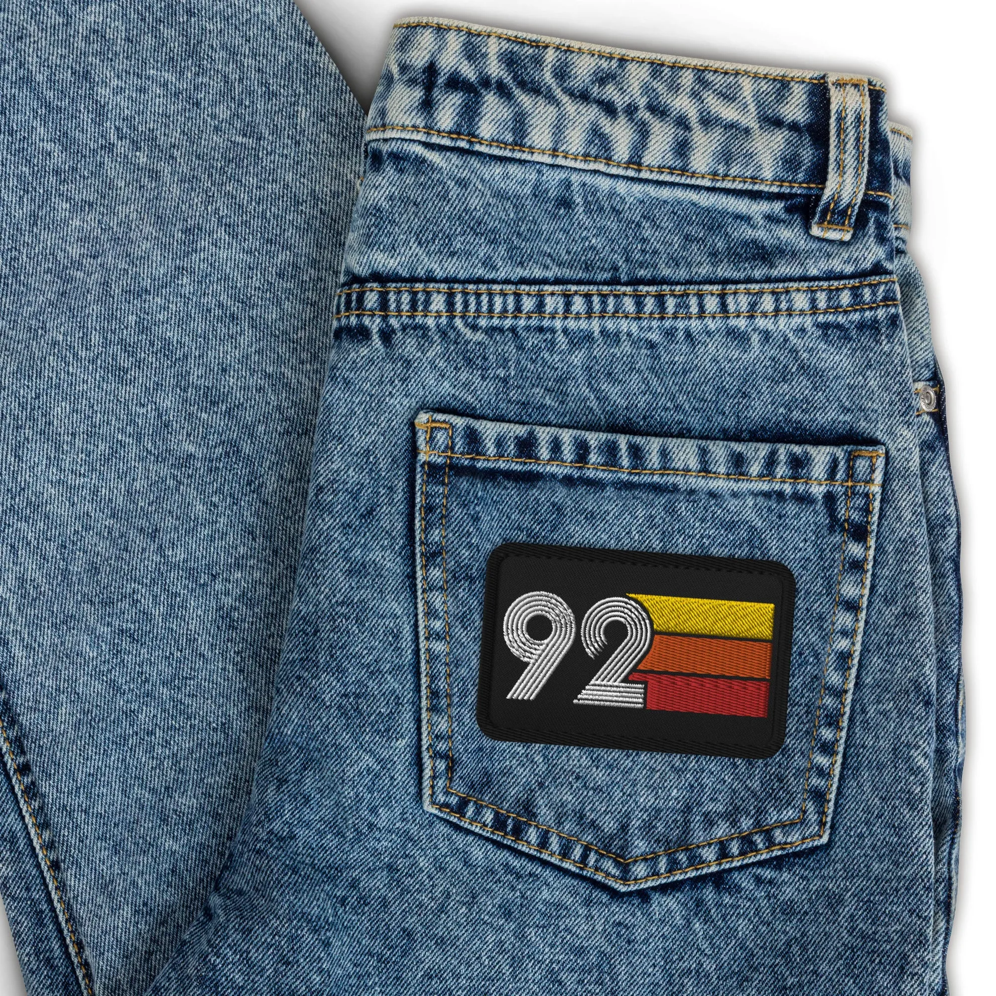 92 - 1992 Retro Birthday Year Embroidered patches