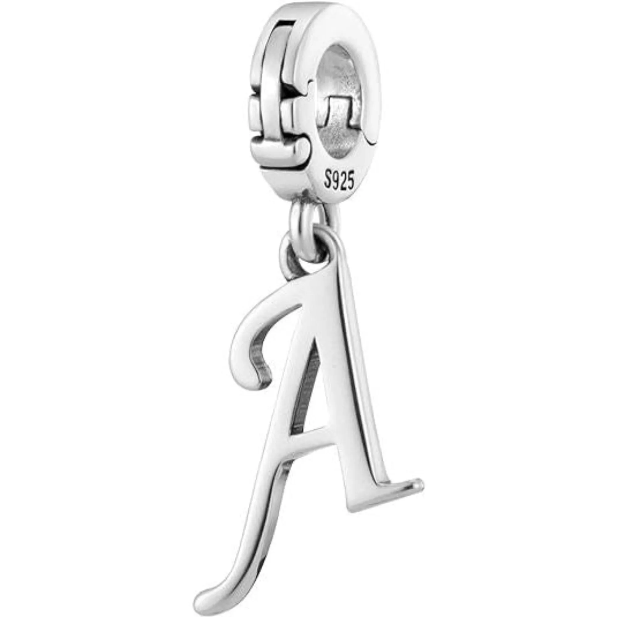 A-Z Alphabet Letters Versatile Dangle Clip On Pendant