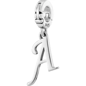 A-Z Alphabet Letters Versatile Dangle Clip On Pendant