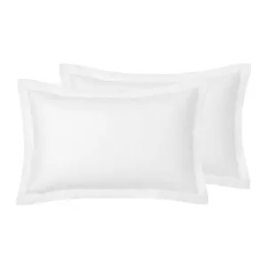 Accessorize Hotel Deluxe Cotton Tailored Pillowcases  - WHITE