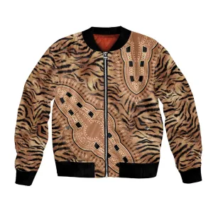 Afro Tiger Mix Dashiki Tribal Pattern Bomber Jacket LT9