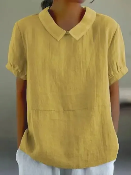 Amalie ™ | Relaxed Fit Collared Blouse