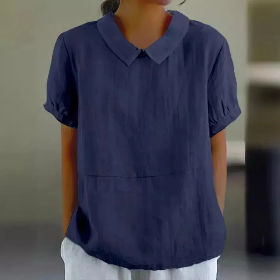 Amalie ™ | Relaxed Fit Collared Blouse