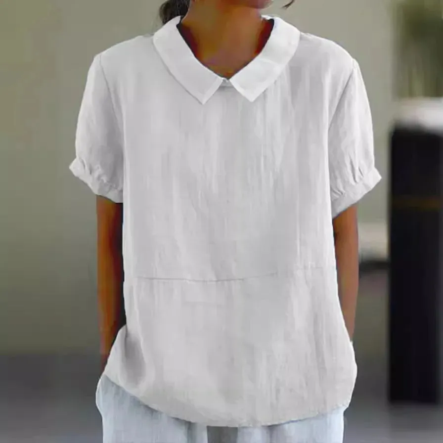 Amalie ™ | Relaxed Fit Collared Blouse
