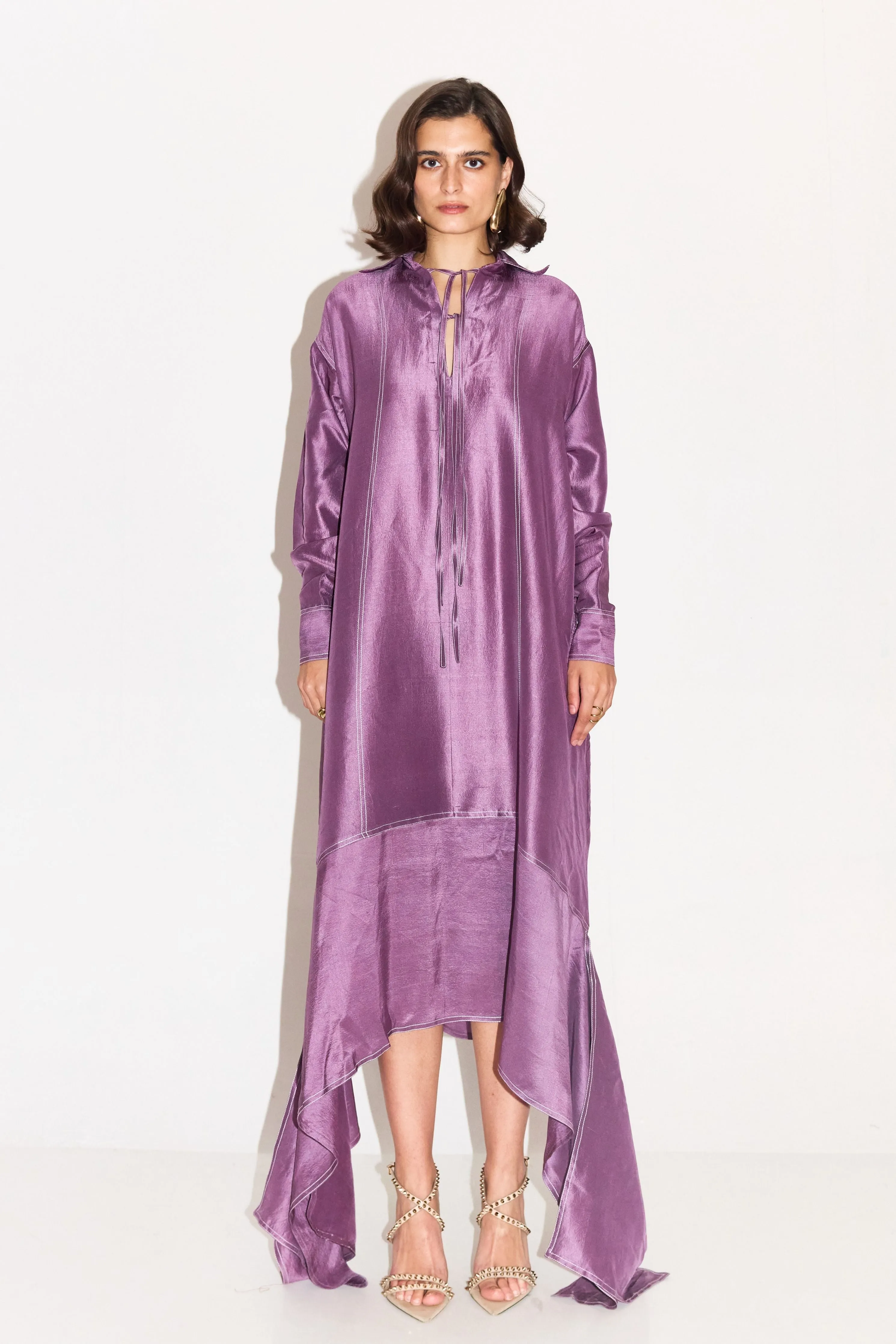 Amanda Draped Boxy Dress