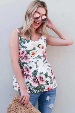And The Why Floral Printed Casual Tank Top