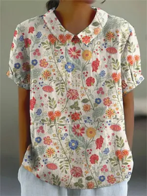 Anna - Women's floral print casual shirt