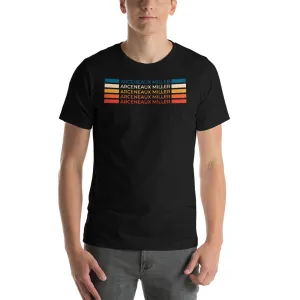 Arceneaux Miller Color Gradient on Black Shirt