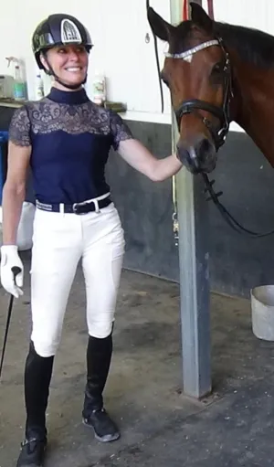 AUS MADE Navy Shirt Sleeve Chantilly Lace Sleeve | The LINNY