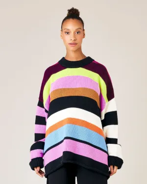 Avery Stripe Knitted Cotton Jumper
