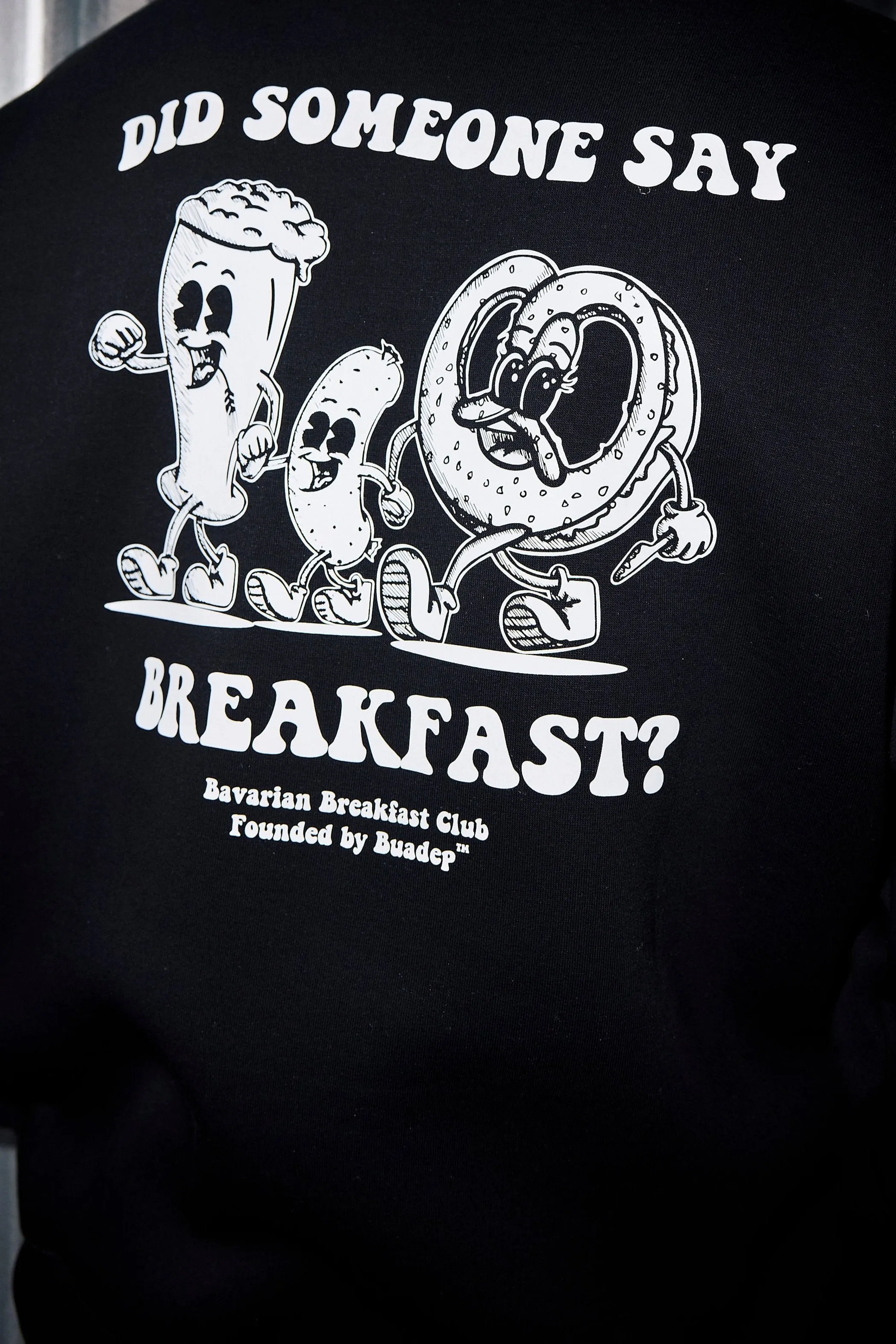 Bavarian Breakfast Hoodie schwarz