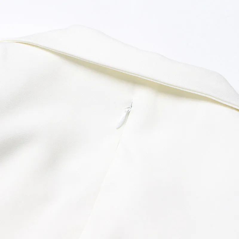 bernice Forina Flower Blazer Dress in white