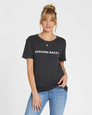 Billabong Women's Feeling Salty Tee | Off Black