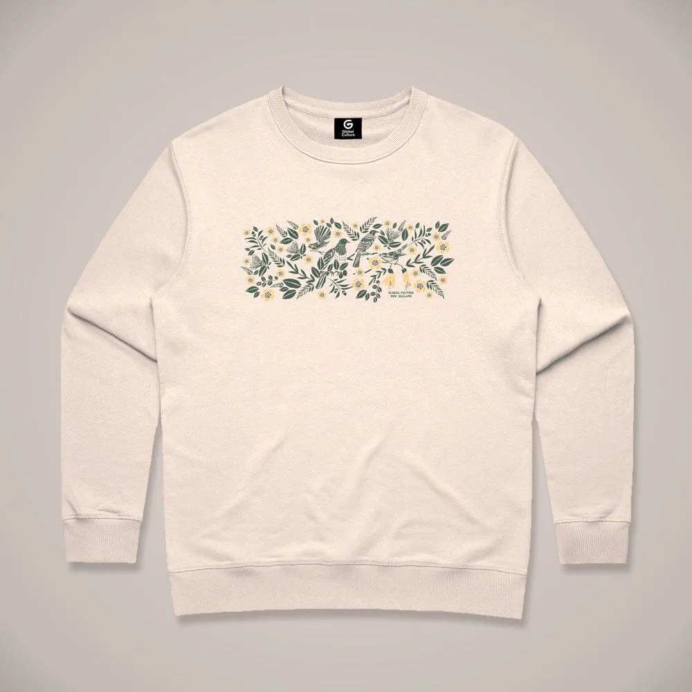 Birds of a Feather Womens Sweatshirt - Ivory