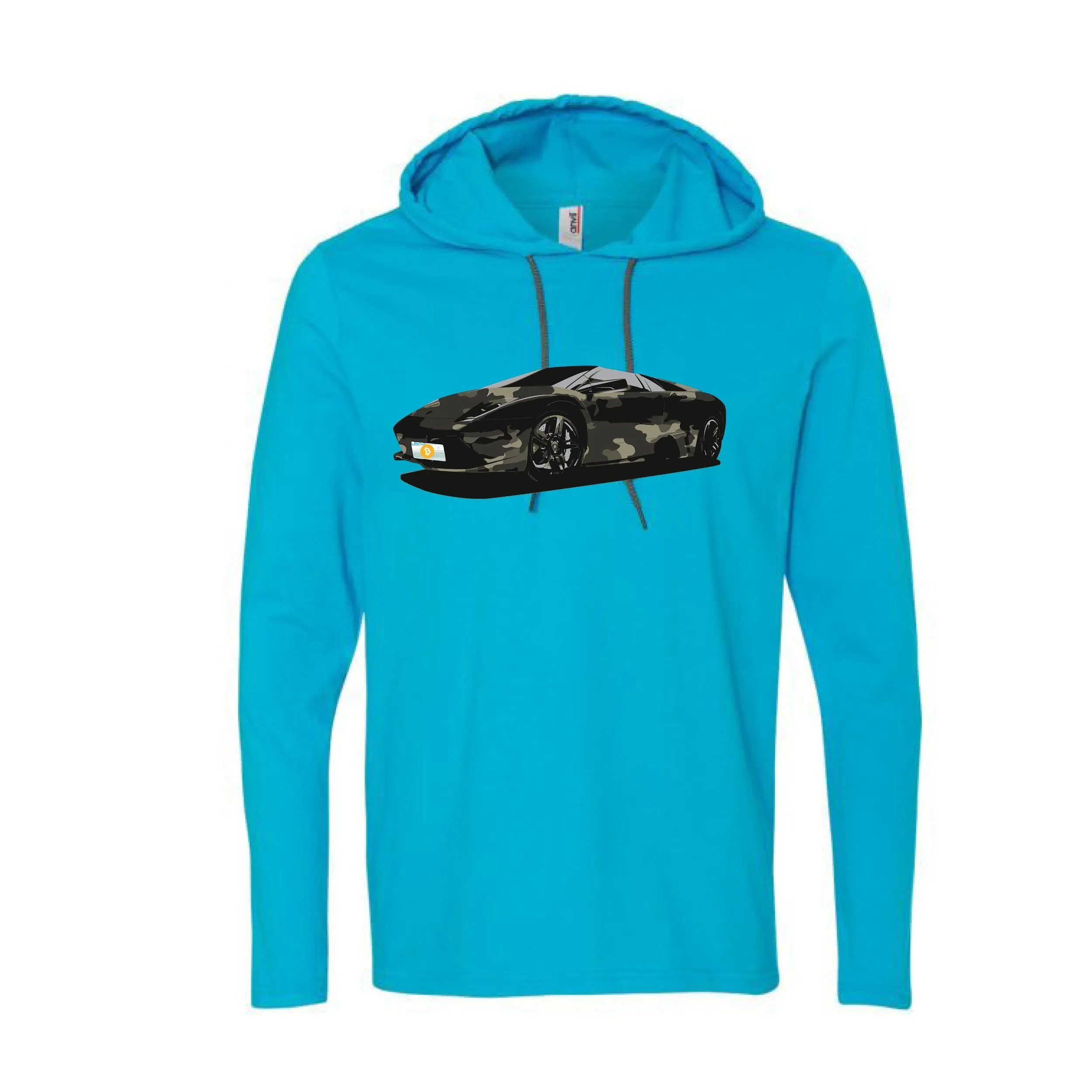 Bitcoin Lambo J American Sport Laced Hoodies