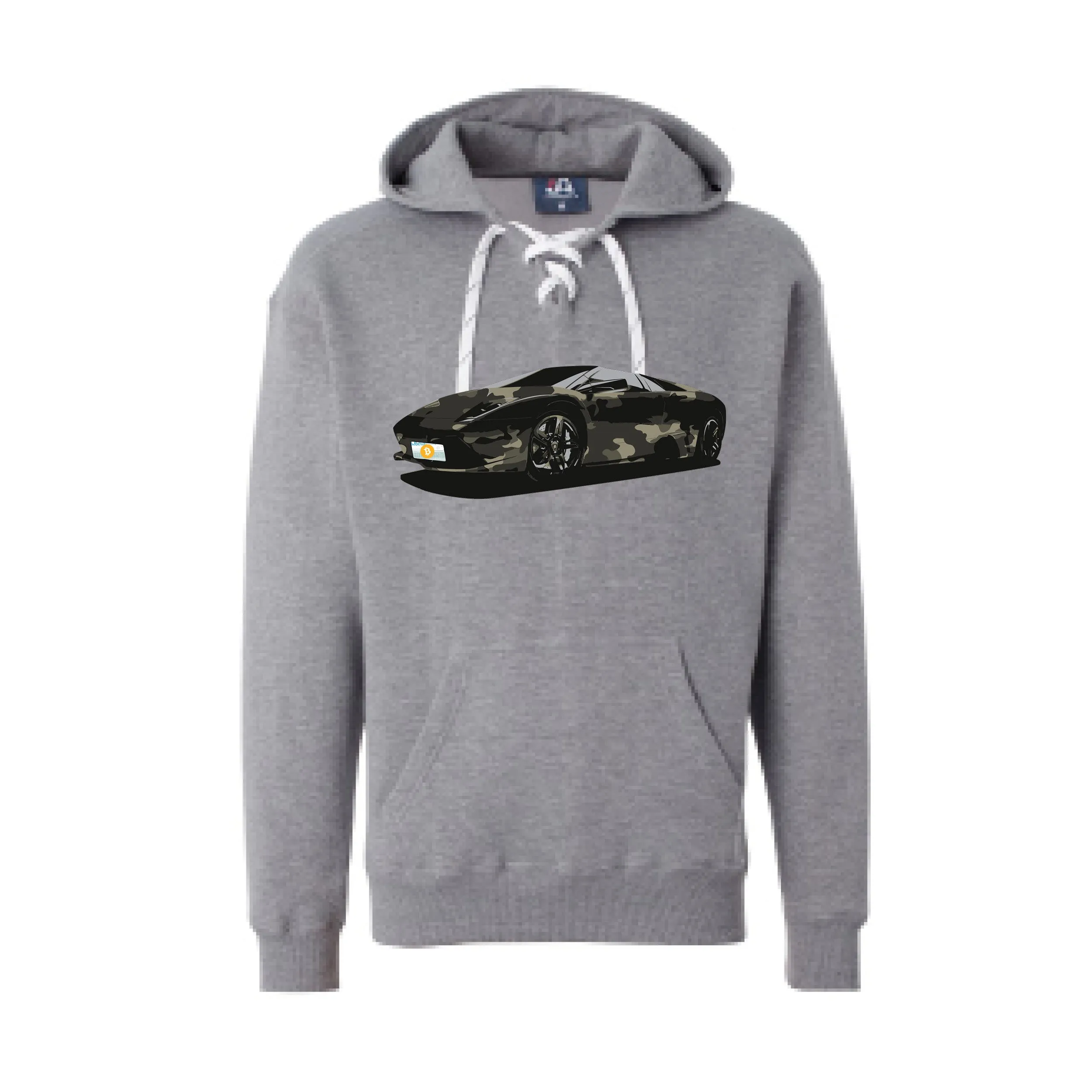 Bitcoin Lambo J American Sport Laced Hoodies