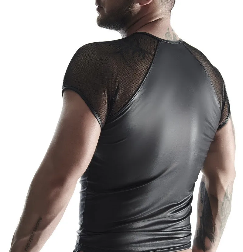 Black Mesh Shirt