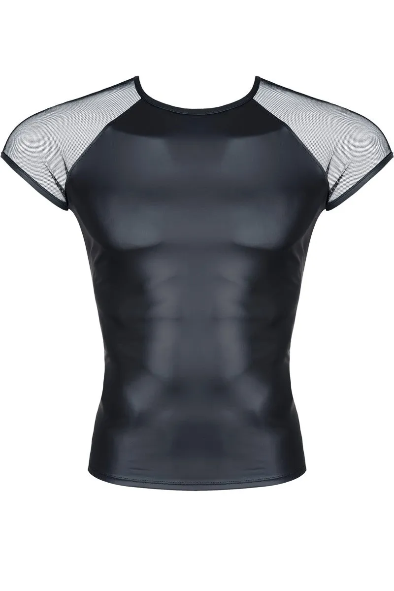 Black Mesh Shirt