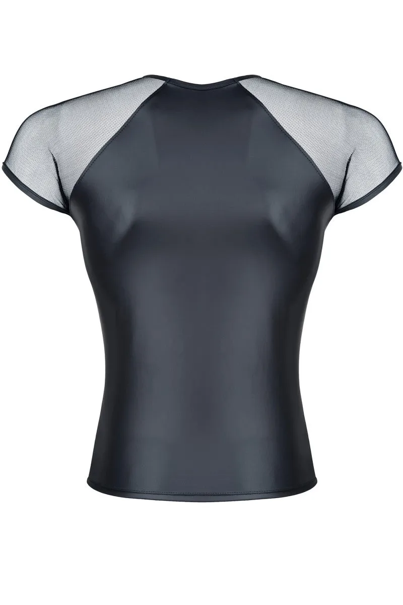 Black Mesh Shirt