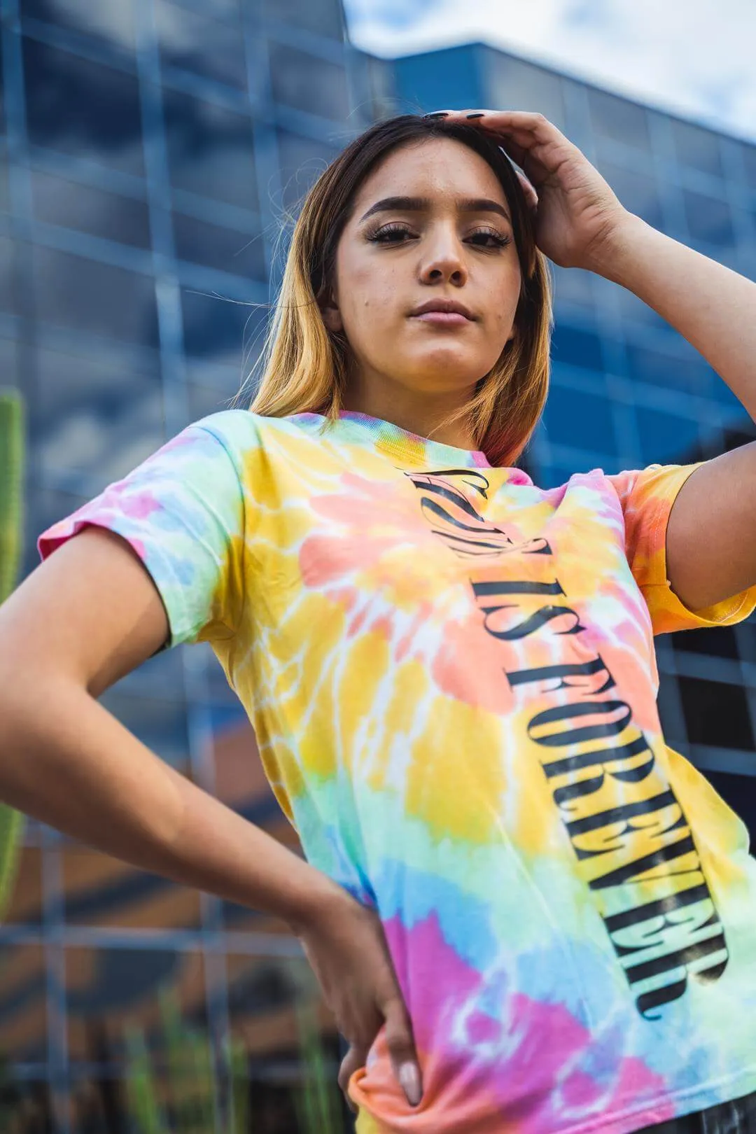 Black Sauce Is Forever (Vertical Big) | Airy Spiral Tee (LOVE Sleeve)