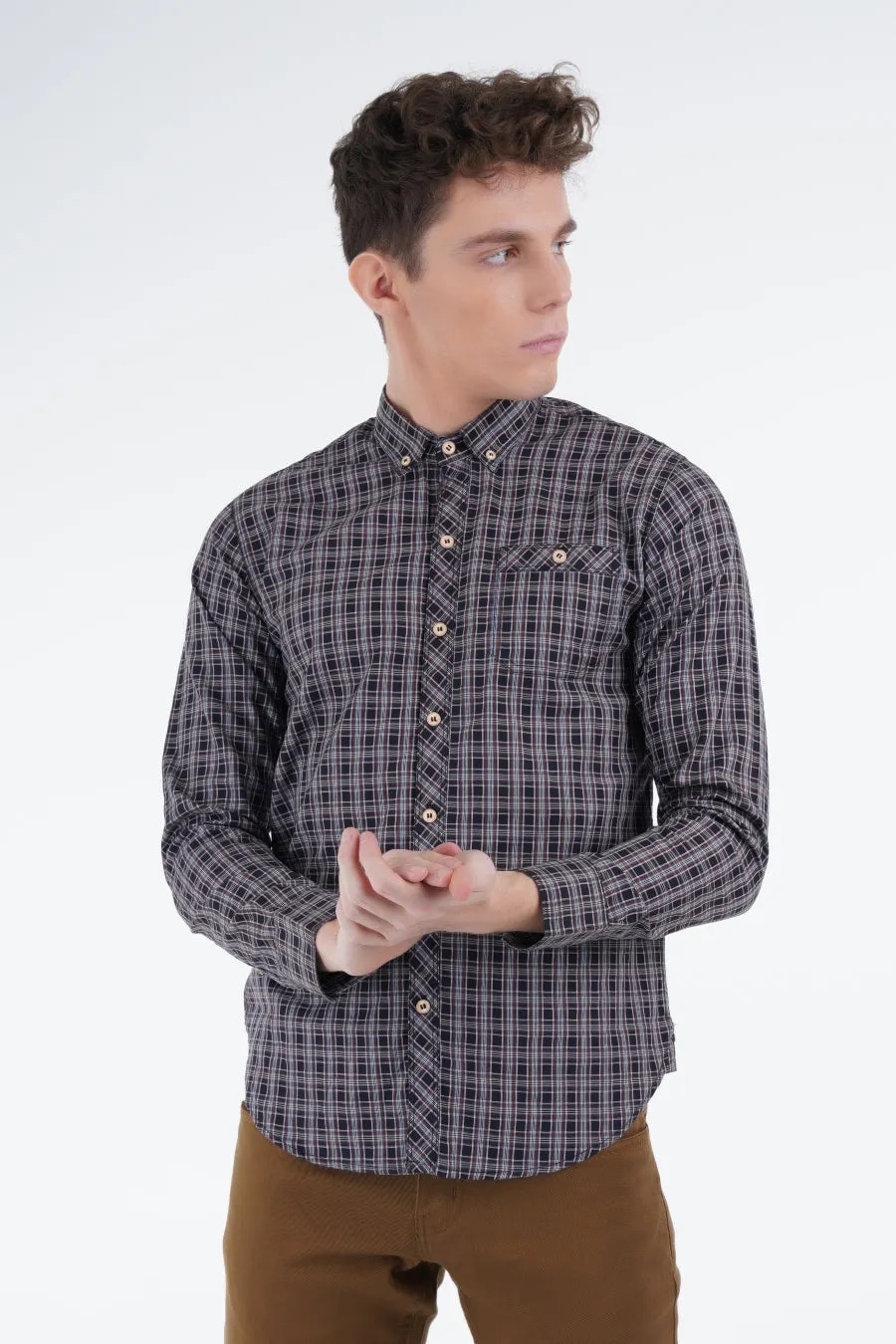 Black Tartan Shirt