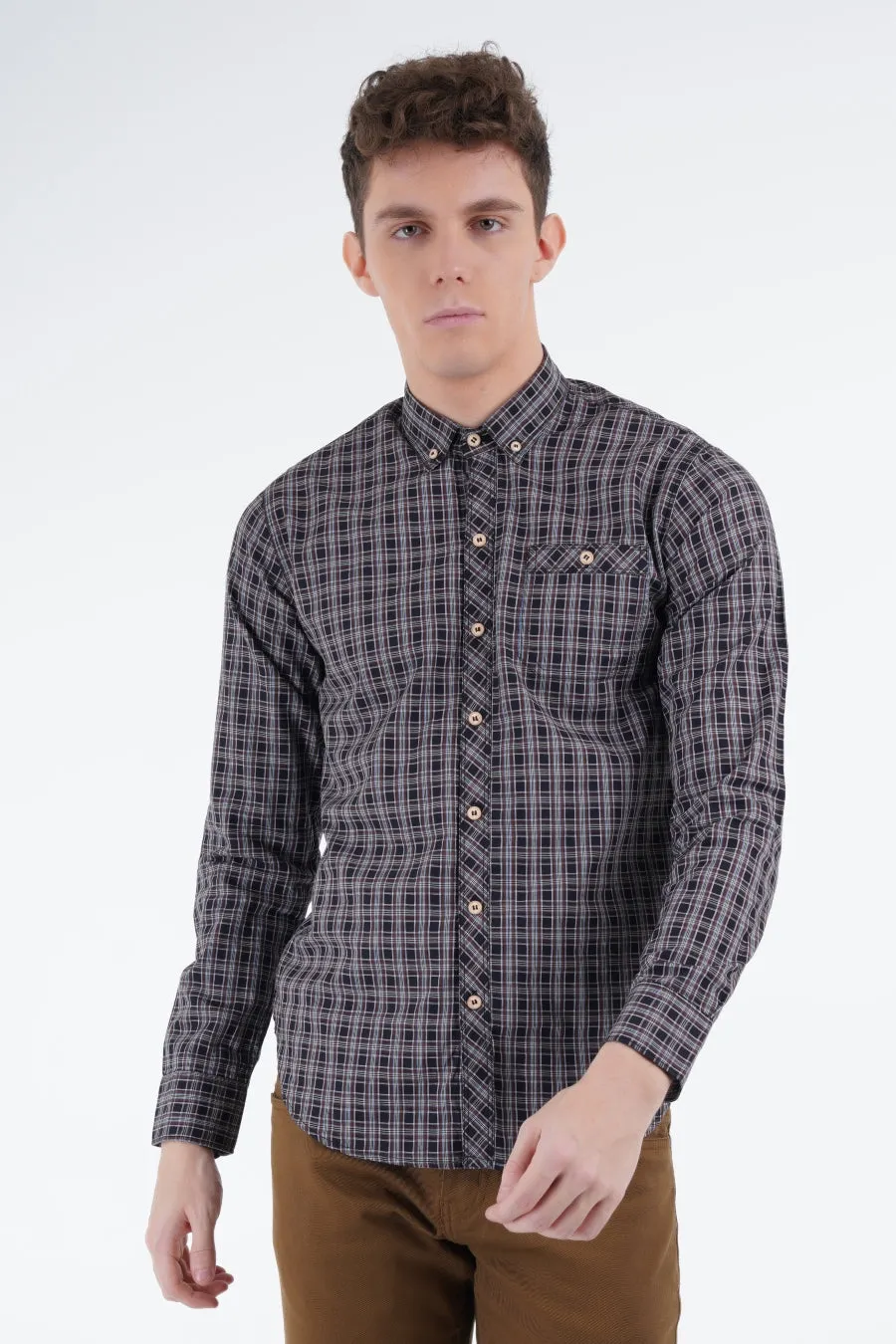 Black Tartan Shirt