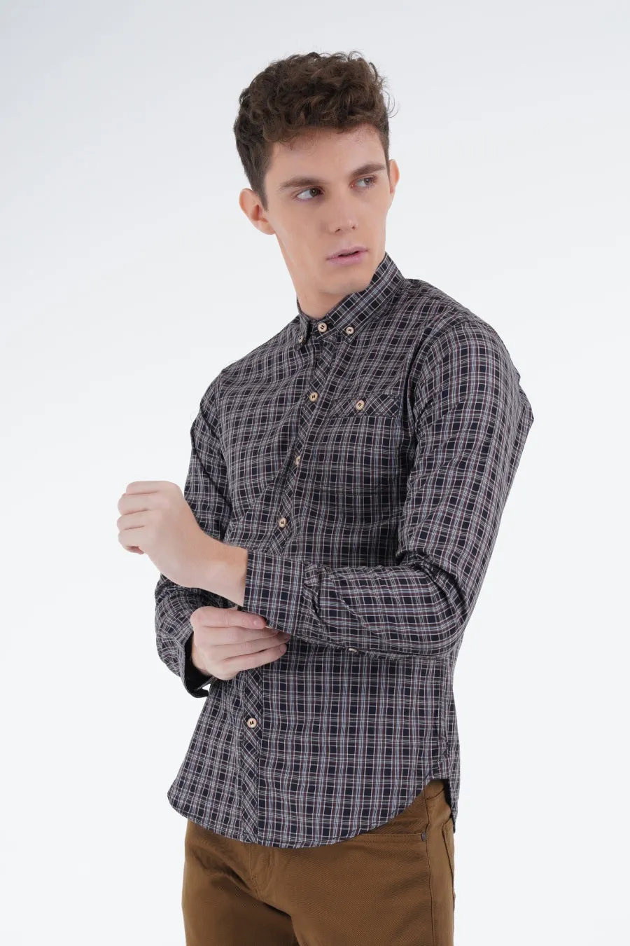 Black Tartan Shirt