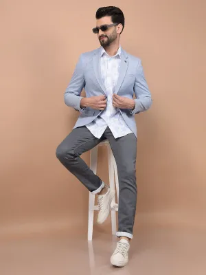 Blue Single Breasted Blazer