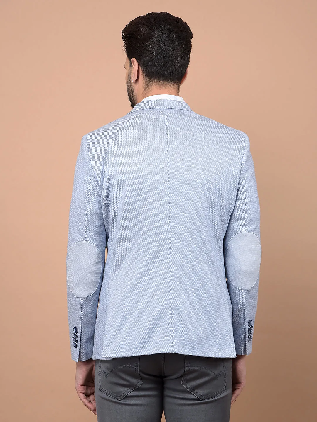 Blue Single Breasted Blazer