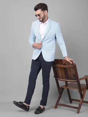 Blue Single Breasted Blazer