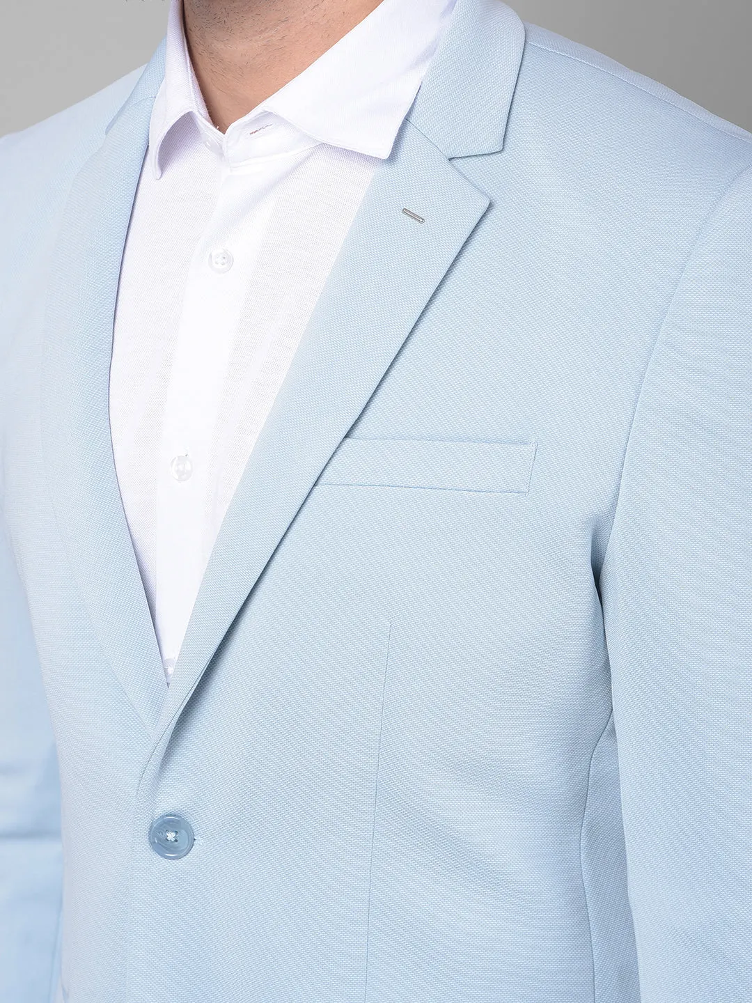 Blue Single Breasted Blazer