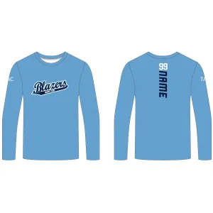 Boch Blazers Carolina Blue Sublimated Long Sleeve Shirt
