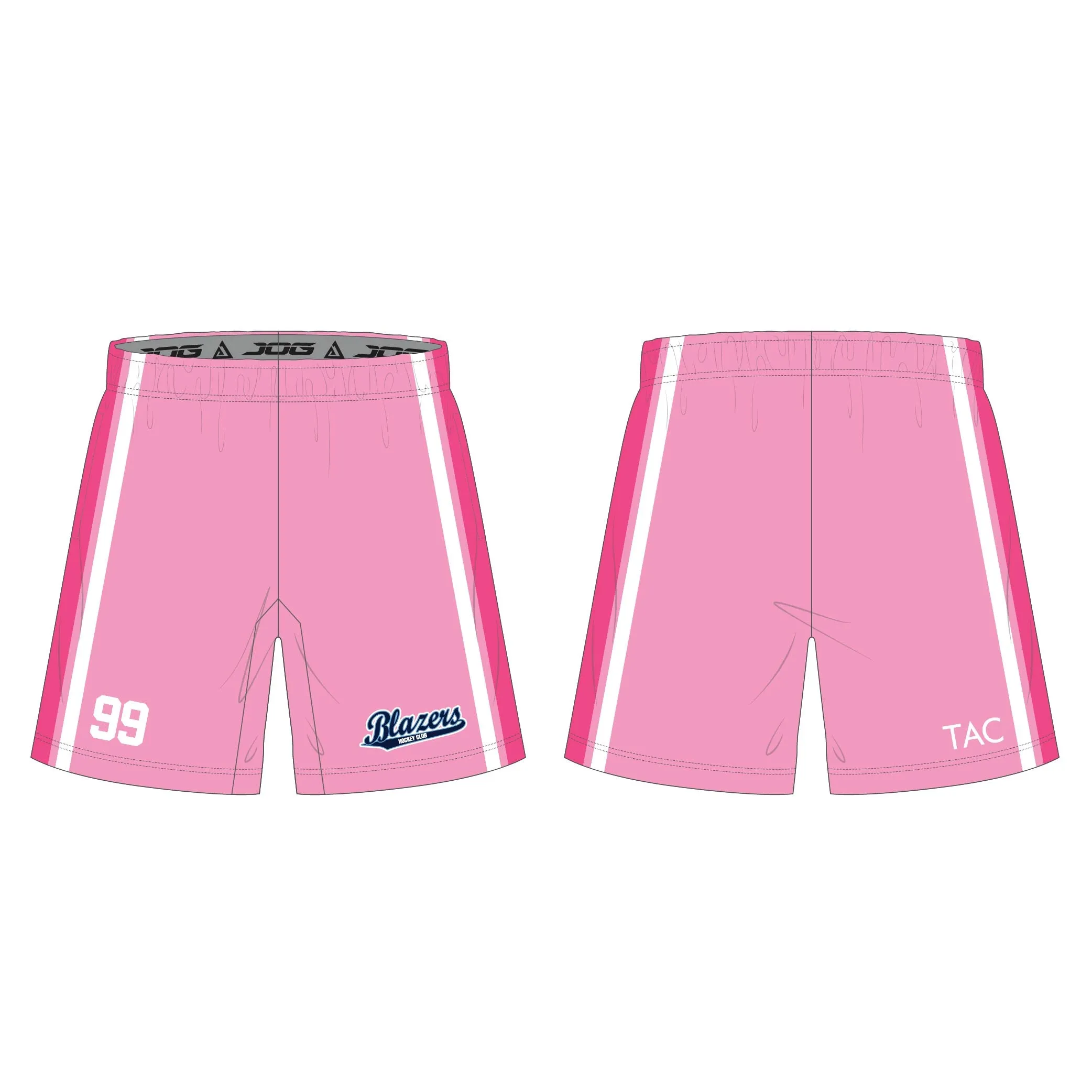 Boch Blazers Pink Sublimated Shorts