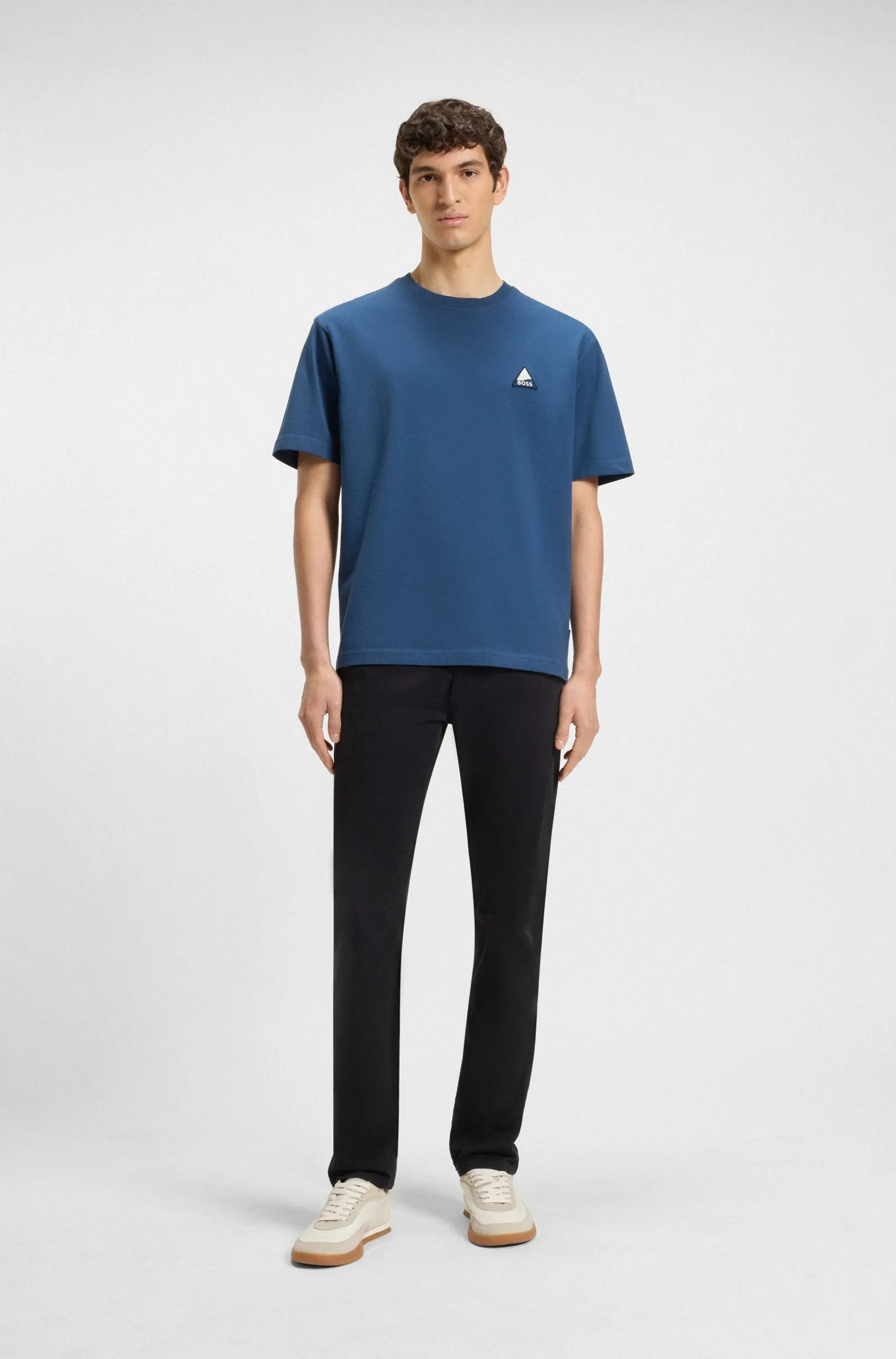 BOSS T-Shirts Relaxed Fit in Cotton - TE_FISHPATCH 10260136 01-50539195