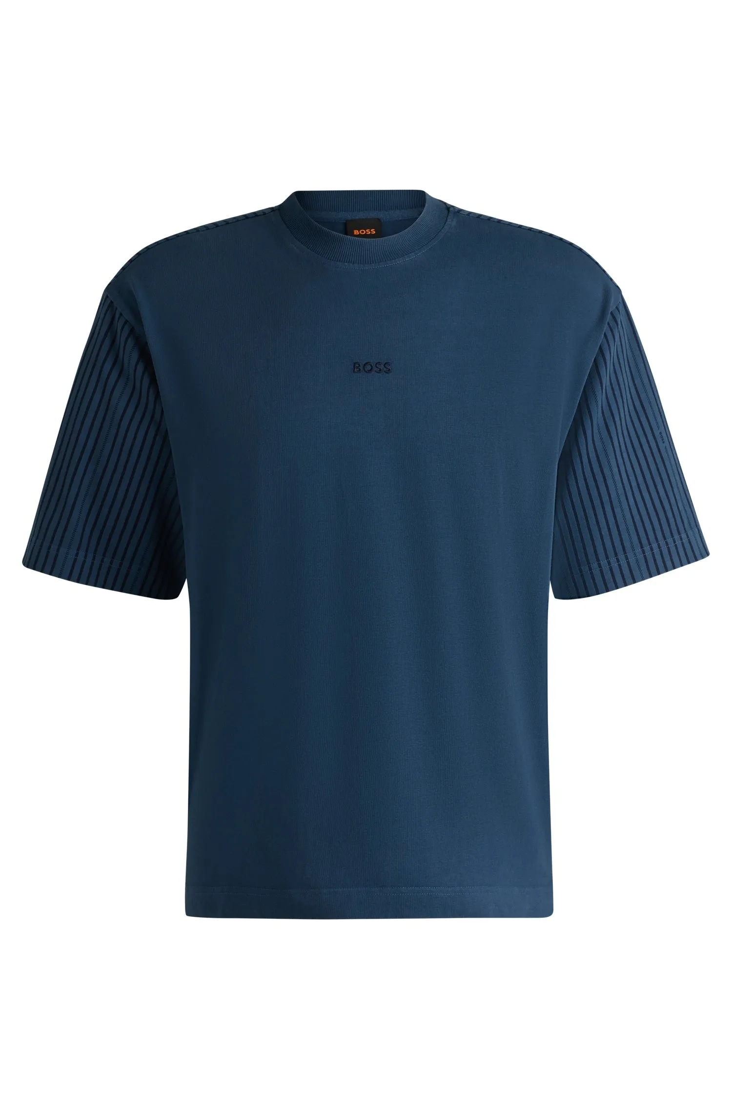 BOSS T-Shirts Relaxed Fit in Cotton - TE_SUMMERSTRIPES 10232789 01-50536765